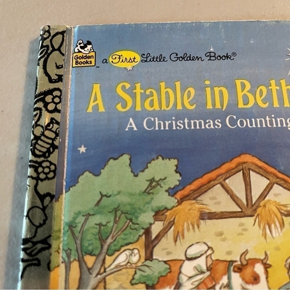 Vintage A Stable in Bethlehem The Little Golden book A Christmas counting story - Picture 7 of 7